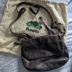 Roots Genuine Leather Crossbody Purse